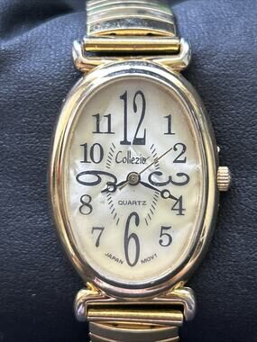 Collezio Gold Tone Women’s Stretch Band Quartz Watch